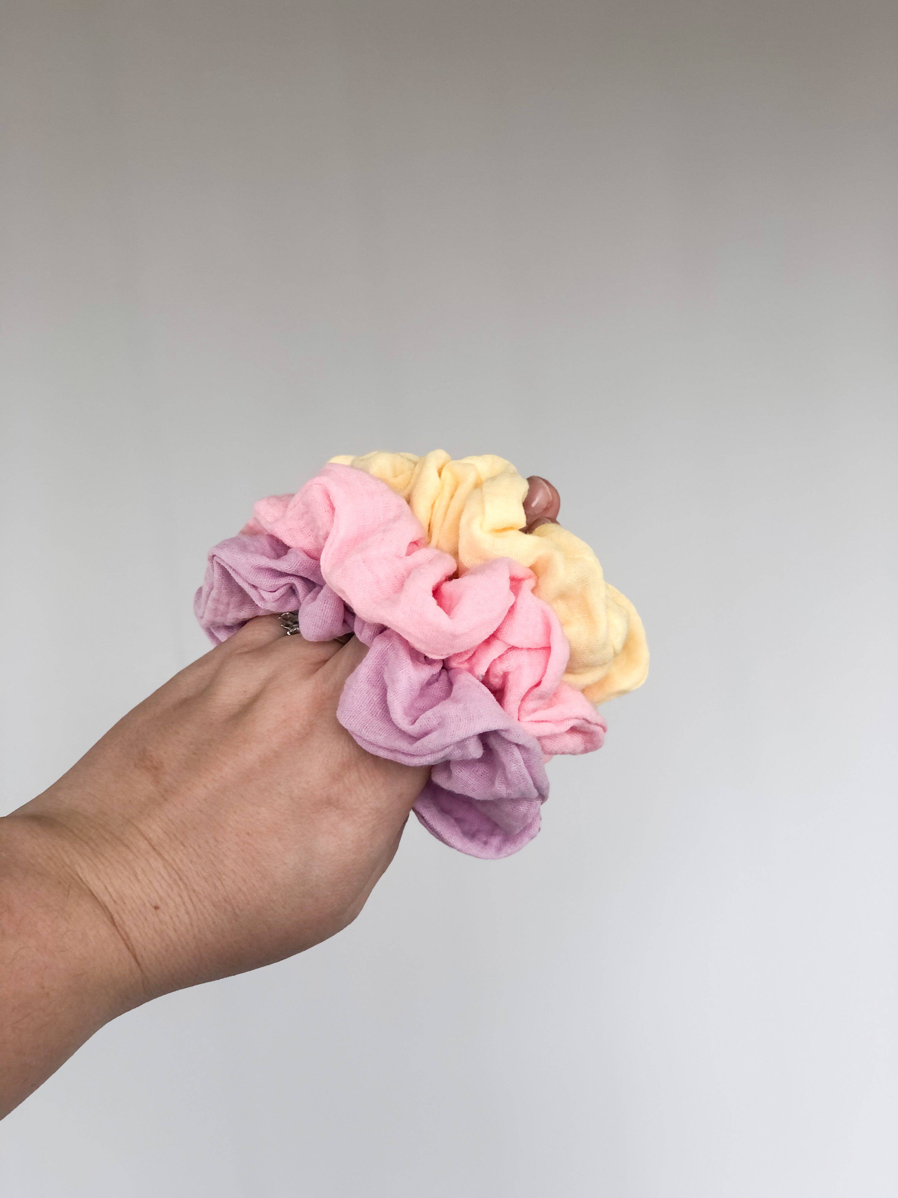 Spring Gauze Scrunchie