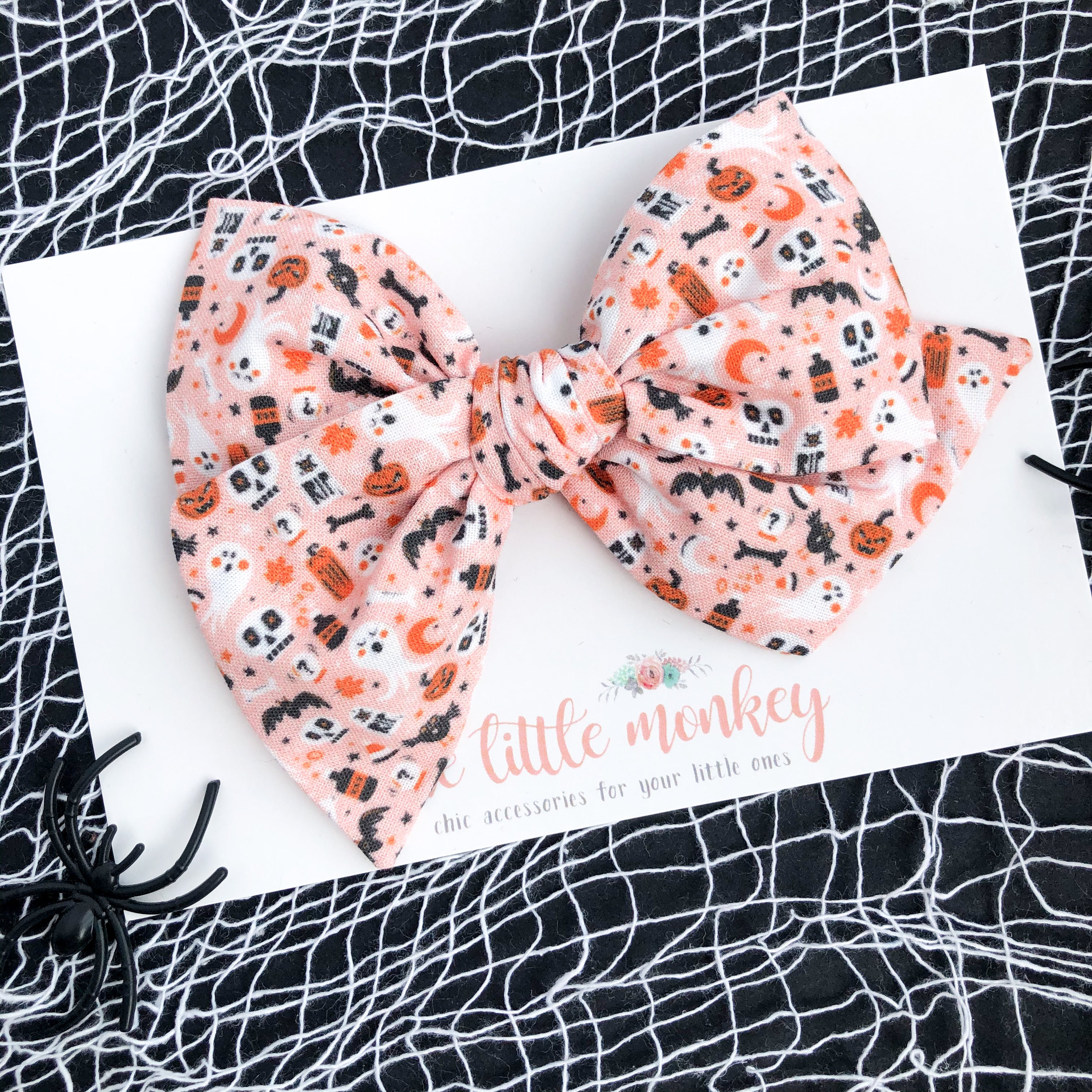 This is Halloween Hand-Tied MADISON Bow